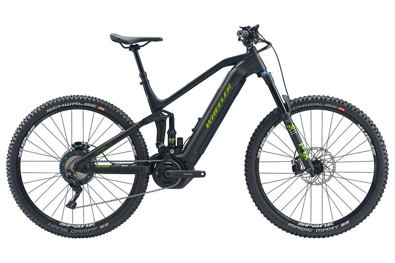 Beim E-Bike Wheeler i-Chaser LTD isind der Akku und der Yamaha PW-X-Motor sowie auch alle Kabelzüge im Alluminiumrahmen integriert.