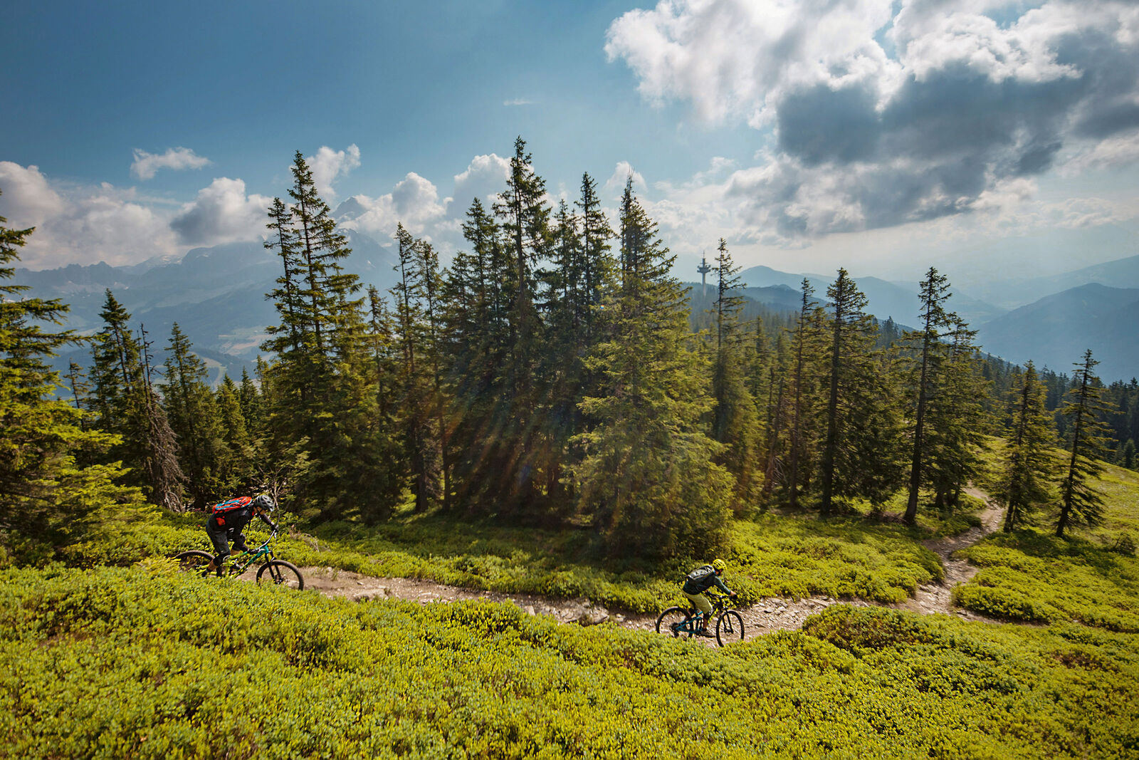 Flowige Trails und ein imposantes Bergpanorama zeichnen die Salzburger Sportwelt aus.
